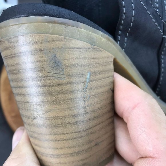 Maurices Blythe Black Slingback Block Heel Peep Toe Sandals Womens Size 6 M - Picture 7 of 10